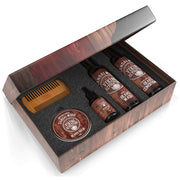 Viking Revolution Beard Care Kit, Ultimate Conditioner Set with Wash, Conditioner, Oil, Balm, Dual-Action Comb, Sandalwood Scent
