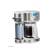 Hamilton Beach 2-Way Programmable Coffee Maker, Single-Serve and 12 Cup Glass Carafe, White, 49933