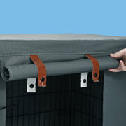 Vibrant Life 42-Inch Dog Crate Cover with Breathable Panels, Dark Gray, Large 1715212
