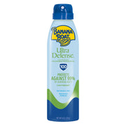 Banana Boat Ultra Defense Clear Sunscreen Spray, SPF 100, Hydrating with Aloe Vera and Vitamins C & E, Water Resistant 80 Minutes, 6 oz