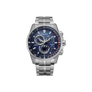 Citizen Pcat Mens Chronograph Atomic Time Silver Tone Stainless Steel Bracelet Watch - Cb5880-54L - NO COLOR ONE SIZE