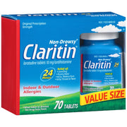 Claritin SP-284 24 Hour Non Drowsy Allergy Tablet 10 mg 70 Count