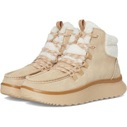 HEYDUDE 44367-265 Wendy Peak Apres Suede Cozy Boots for Ladies, 8M, Tan