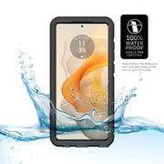 Body Glove 100135277 Tidal Waterproof Phone Case For Motorola Moto G Stylus 5G (2024) - Black/Clear