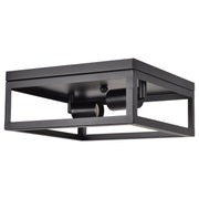 Better Homes & Gardens Square Flush Mount Indoor/Outdoor Ceiling Light, Brass Finish, Light Bulb Included