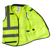 Milwaukee 48-73-5041 Polyester Performance Safety Vest High Visibility Yellow S/M