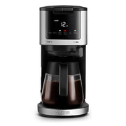 Gourmia 2-in-1 Coffee Maker, Single Serve Pod and 12-Cup Glass Carafe, Programmable Brew Later, Keep Warm Function, Black, GCM3269