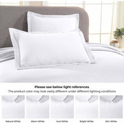 Home City Inc. Basketweave Cotton Matelass Bedspread and Sham Set, 100% Cotton Jacquard, White, King