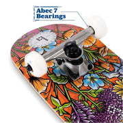 Braille 2Pcs Skateboarding Pro Complete Skateboard, Multicolor - 31 In. x 7.75 In