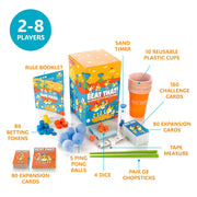 Gutter Games Beat That Game and Household Objects Expansion Combo Pack, Family Party Game, Multicolor, Portable