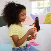Barbie JDM72 Flower Magic Mermaid Doll with Blooming Flowers Feature, Pearl Headband, Ombre Tail, Blonde Hair with Pink Highlights