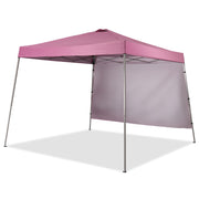 Ainfox 8x8 Ft Pop-up Canopy Tent with Waterproof UV Protection, One Sidewall, Adjustable Height, Pink