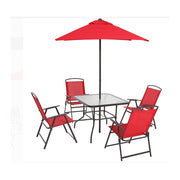 Mainstays MS16-301-001-12 Albany Lane Outdoor Patio Dining Set, Multiple Colors 6-Piece