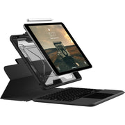 Urban Armor Gear Keyboard Case with Built-In Trackpad for Apple iPad 10.2, Black and Ash
