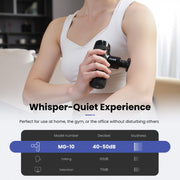 Bob And Brad FLIGE Percussion Pocket-Sized Deep Tissue Massage Gun, 7mm Amplitude, 3000 RPM, Black