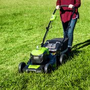 GreenWorks 2516302 Push Mower 4Ah Battery and Quick Charger Included 20-Inch 40V