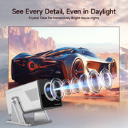 Magcubic Projector, Native 1080P Full HD, 1000 ANSI Lumens, 4K 8K HDR Decoding, Android 14 OS, Wi-Fi 6, Bluetooth 5.4, Short Throw 1.08:1, Auto Focus, Keystone Correction, X7
