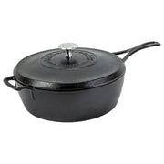 Lodge Blacklock '49 Triple-Seasoned 4-Qt. Cast-Iron Deep Skillet with Lid