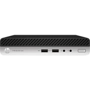 HP ProDesk 400 G4 Mini Desktop Computer, 8th Gen Intel Core i3 8100T 3.1 GHz, 4 GB DDR4 RAM, 500 GB HDD, UHD Graphics 630, Windows 10 Pro, US Keyboard