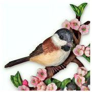 Bradford Exchange Chickadee Family Hand-Cast Resin Wall Sculpture Spring, 10