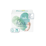 Pampers Pure Protection Diapers Size N, 76 ct