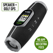 Izzo Golf Swami Groove 2-in-1 GPS Rangefinder and Wireless Speaker, Preloaded 38,000+ Courses, i-Caddie Club Recommendation, Cart Mount, Black, A91914