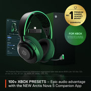 SteelSeries 61676 Arctis Nova 5X Wireless Gaming Headset for Xbox, PC, PlayStation, Nintendo Switch, Mobile, Black