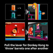 Lego Donkey Kong Arcade Building Set, 1,371 Pieces, Super Mario Series, Interactive Collectible Gaming Decor, Ages 18 and Up, 6588608