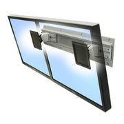 Ergotron Neo-Flex Dual Monitor Wall Mount, VESA Compatible, Supports 2 Monitors Up to 24 Inches, 25 lb Capacity Each, Black Metal, 28-514-800