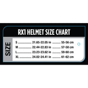 Raider RX1 MX Off-Road Helmet for Adults - Black/Silver - Large