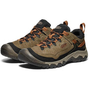 KEEN Men's Targhee IV Waterproof Hiking Shoe, 8.5M, Sea Turtle - Material: Leather