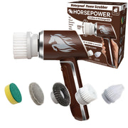 RUBY HORSEPOWER 17344 Waterproof Rechargeable Handheld 350 RPM Includes 5 Brush Heads