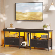 Bestier L105613B LED TV Stand Entertainment Center, Fits TVs up to 65
