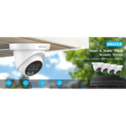 OOSSXX Full HD 5MP Wired Security Camera System, 8-Channel DVR, 4 Cameras, 130 Ultra Wide-Angle Lens, Super Night Vision, IP67 Waterproof
