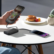 Anker Power Bank 20,000mAh 30W Fast Charging with Built-In MFi Lightning and USB-C Cables, USB-C and USB-A Ports, Black