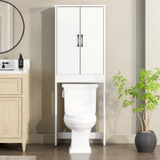 Mainstays Ardent Over-the-Toilet Space Saver Storage Cabinet White 67.13H x 23.74W x 7.87D
