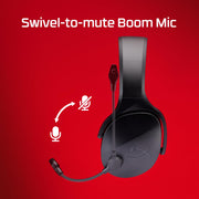 HyperX Cloud Jet Dual Wireless Gaming Headset, 40mm Drivers, 2.4GHz and Bluetooth 5.3 Connectivity, Light Blue