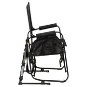 GCI Outdoor 378343-BASS001 Stowaway Rocker Camp Chair, Black Topo