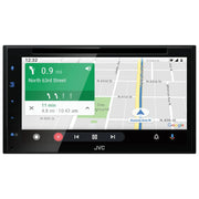 JVC KW-V660BT Double-Din in-Dash DVD Receiver 6.8-inch with Bluetooth Apple Carplay Android Auto and SiriusXM Ready