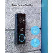 Eufy ADIB07R3WY95C 2K Resolution Wi-Fi Video Doorbell Camera, Black