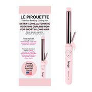 L'ANGE HAIR Le Pirouette 25mm Titanium Rotating Hair Curling Iron, Adjustable Temperature, Black, 2637