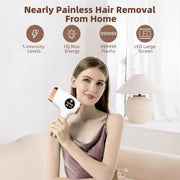 DaPlug Flashes Hair Remover Device for Armpits Legs Arms Bikini Line, White