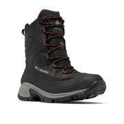 Columbia Bugaboot III Men's Waterproof Leather Snow Boots, Black Bright Red, Size 13, 1791221