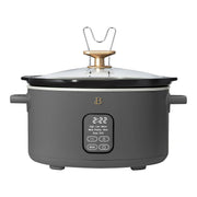 Beautiful 19165 6 Qt Programmable Slow Cooker, Oyster Grey