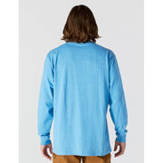 Carhartt Men's Dearborn Loose Long-Sleeve Logo T-Shirt Closeout, Tranquil Blue, XX-Large