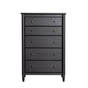 My Texas House 452536 Monroe 5-Drawer Dresser, Raven Black Oak Finish