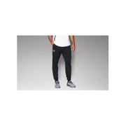 Under Armour Men's Sportstyle Tricot Joggers, Moisture-Wicking Polyester, Black/White, Medium Tall, 1290261