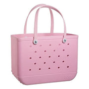 Bogg Bag Original Large Tote, Durable Washable Tip-Proof Tote Bag, Pink Bubbles, 19in x 14in x 9in, DS401