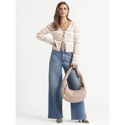 Jessica Simpson 31550118 KT7 8EA Freesia Wide Leg Jeans NWT High Rise, Med Wash, Size:8