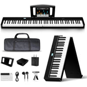 Terence 88-Key Folding Digital Piano Keyboard 2X5W Speakers